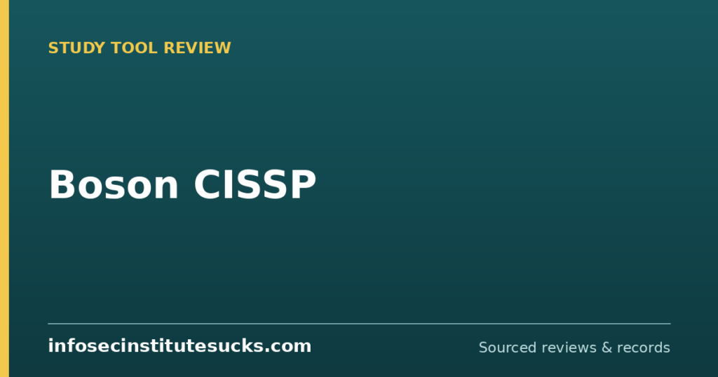Boson CISSP (infosecinstitutesucks.com)